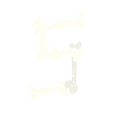 cartoon halloween bone number N115
