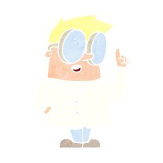 Cartoon Scientist N19
