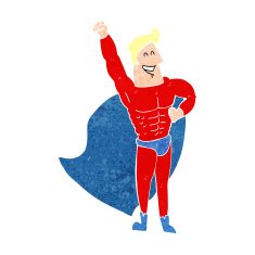 Cartoon superhero N32
