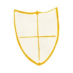 cartoon heraldic shield N21
