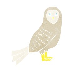 Cartoon Owl N190