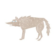 Cartoon Wolf N138