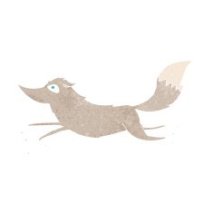Cartoon Wolf Running N9
