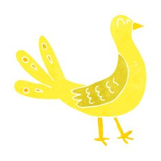 Cartoon Bird N478