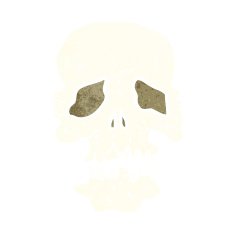 Cartoon Skull N104