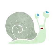 Cartoon Snail N129