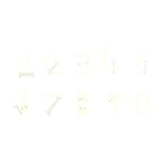 cartoon bone numbers N7