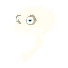 cartoon scary skull N34