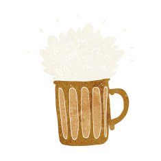 cartoon frothy beer N21