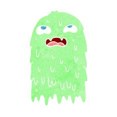 gross cartoon ghost N27