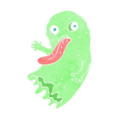 gross cartoon ghost N28