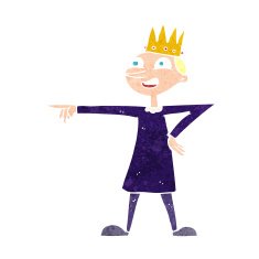 cartoon pointing prince N11