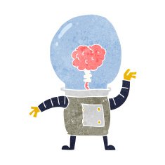 cartoon robot cyborg N11