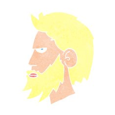 Cartoon Man With Beard N18