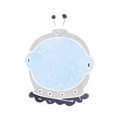 cartoon astronaut helmet N51