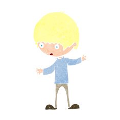 cartoon boy with outstretched arms N11