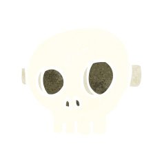 cartoon spooky skull mask N22