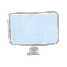Cartoon Computer Screen N35