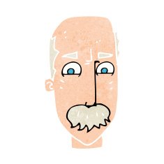 cartoon annnoyed old man N10