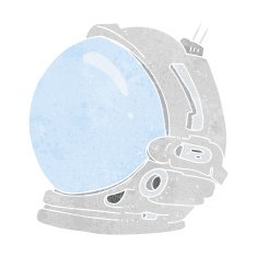 cartoon astronaut helmet N52