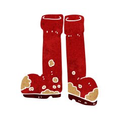 Cartoon Muddy Boots N9