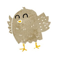 Cartoon Bird N483