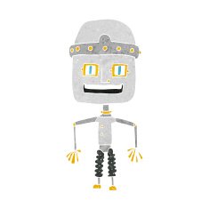 Funny Cartoon Robot N60