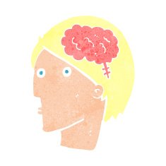 cartoon man with brain symbol N20
