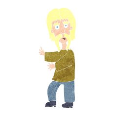 cartoon mustache man N35