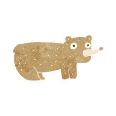 funny cartoon bear N73