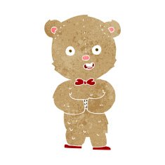 cartoon teddy bear N301