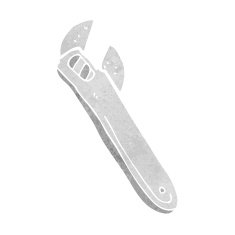 cartoon adjustable spanner N26