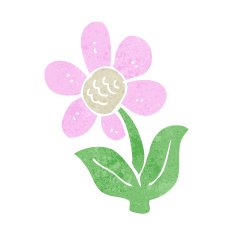 cartoon flower N540