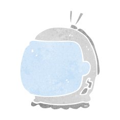 cartoon astronaut helmet N53