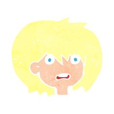 cartoon shocked expression N19