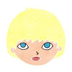 cartoon girl staring N13