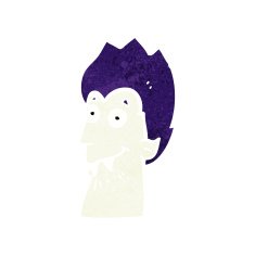 cartoon vampire head N41