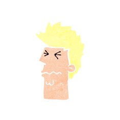 cartoon stressed out face N11