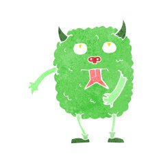 funny cartoon monster N50