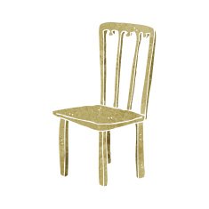 cartoon old chair N31
