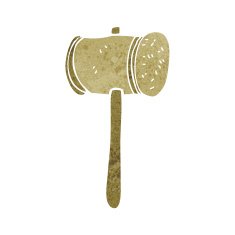 Cartoon Wooden Hammer N19