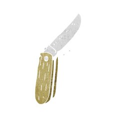 cartoon folding knife N43