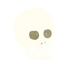 Cartoon Skull N105