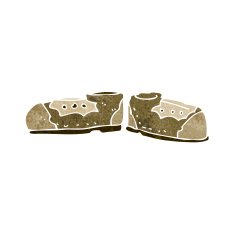 cartoon old shoes N10