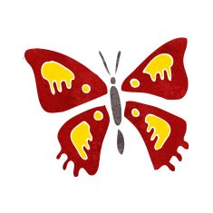 Cartoon Butterfly N113