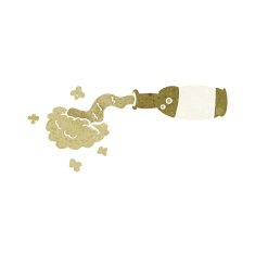 Cartoon Spilled Beer N26
