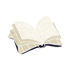Cartoon Open Book N14