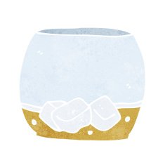 cartoon whisky in glass N10