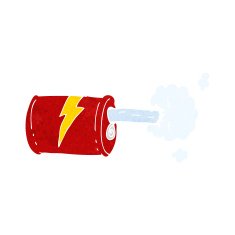 cartoon fizzy drink can N9