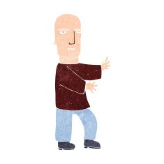 cartoon tough man N21